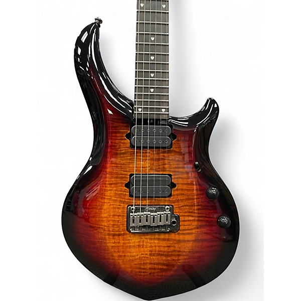 Used Sterling by Music Man MAJ200 Majesty DiMarzio John Petrucci Signature Tiger Eye Solid Body Electric Guitar