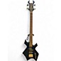 Used B.C. Rich PLATINUM SERIES WARLOCK  Black Electric Bass Guitar thumbnail