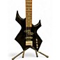 Used B.C. Rich PLATINUM SERIES WARLOCK  Black Electric Bass Guitar