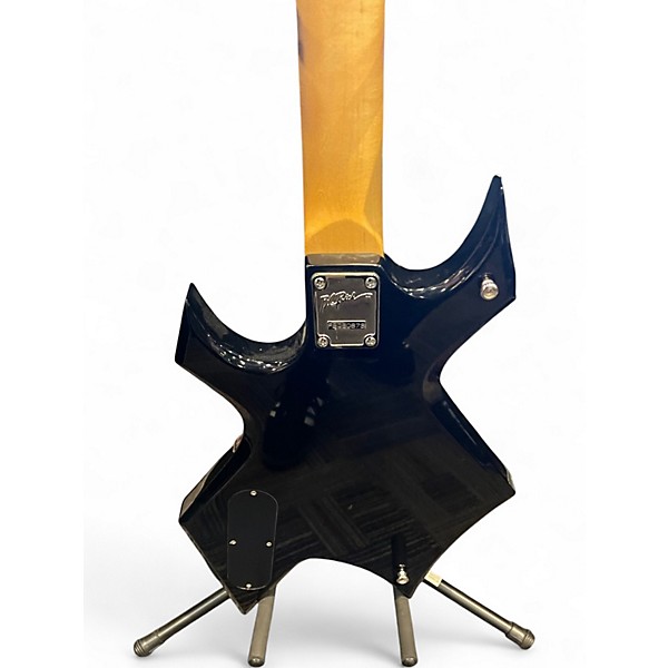 Used B.C. Rich PLATINUM SERIES WARLOCK  Black Electric Bass Guitar