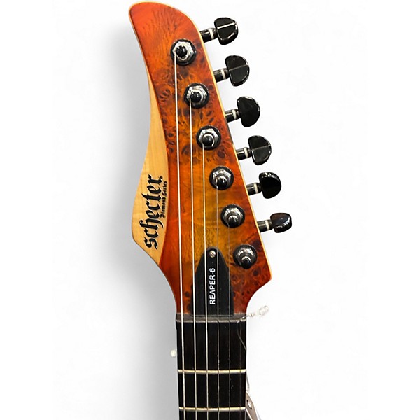 Used Schecter REAPER 6 INFERNO BURST Solid Body Electric Guitar