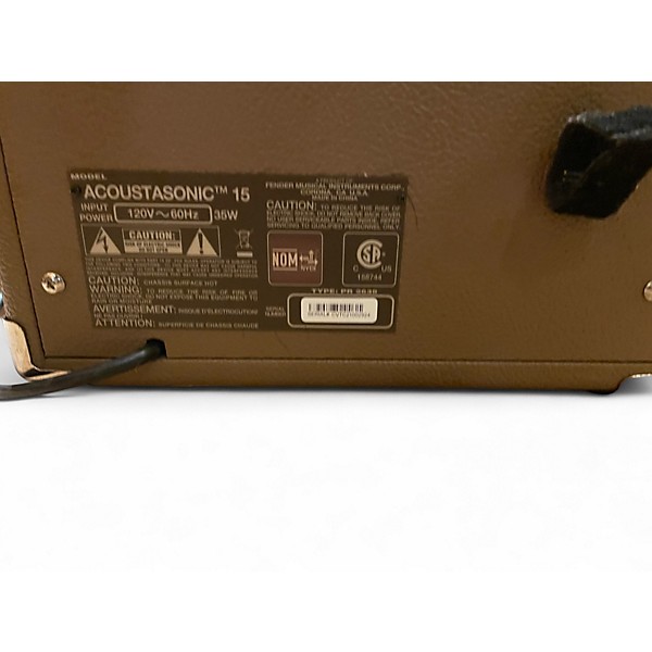 Used Fender Acoustasonic 15 Acoustic Guitar Combo Amp