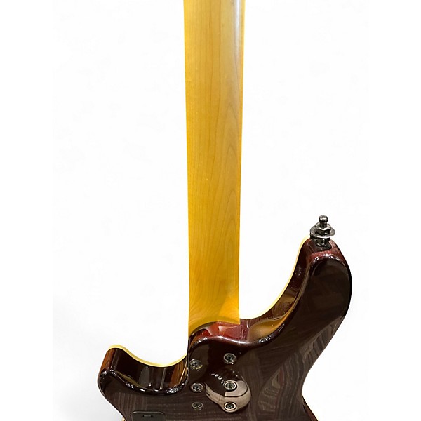 Used Schecter Guitar Research Omen Extreme 4 String Trans Amber Electric Bass Guitar