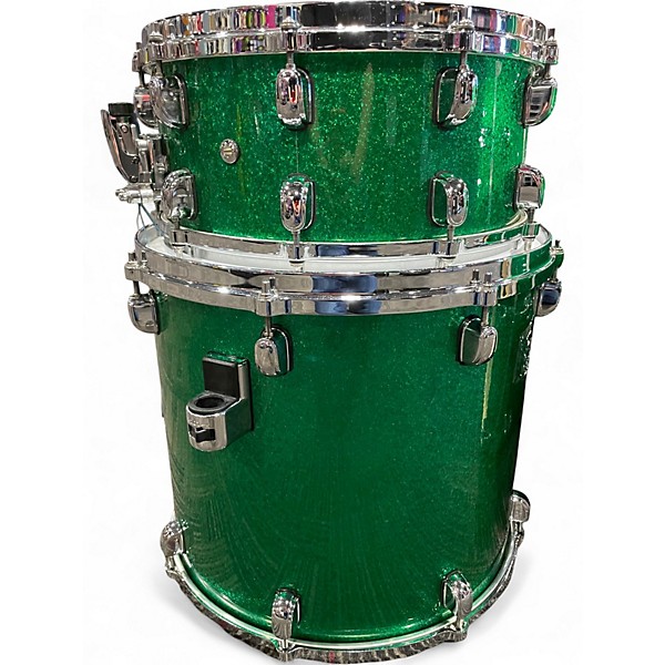 Used TAMA 6 Piece Starclassic Performer GREEN SPARKLE Drum Kit