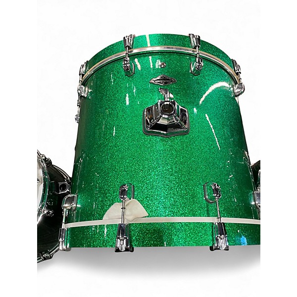 Used TAMA 6 Piece Starclassic Performer GREEN SPARKLE Drum Kit