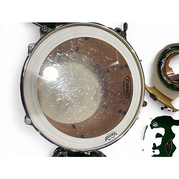 Used TAMA 6 Piece Starclassic Performer GREEN SPARKLE Drum Kit