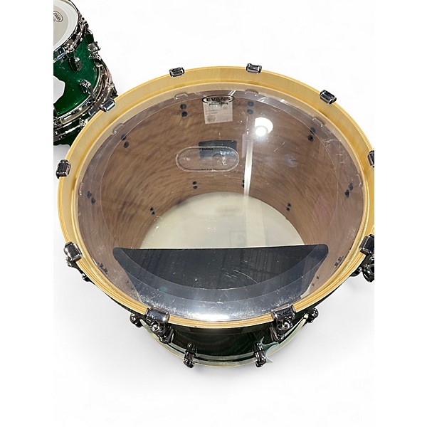 Used TAMA 6 Piece Starclassic Performer GREEN SPARKLE Drum Kit