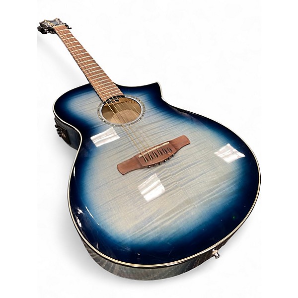 Used Ibanez AEWC400 INDIGO BLUE BURST Acoustic Electric Guitar