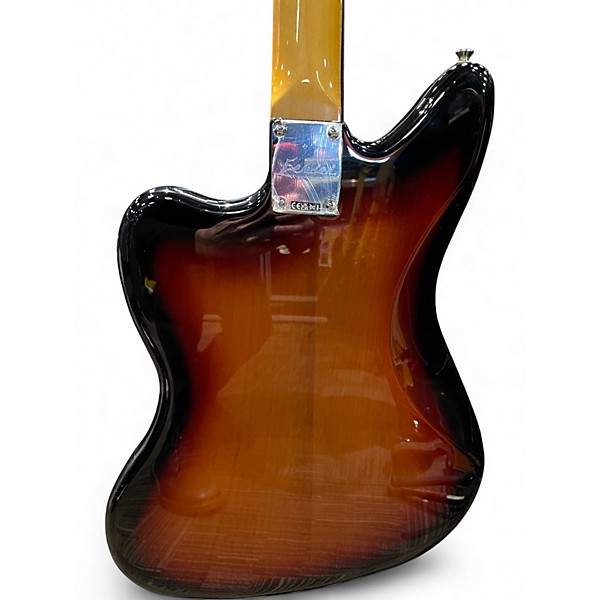 Used Fender Kurt Cobain Signature Jaguar NOS 3 Color Sunburst Solid Body Electric Guitar