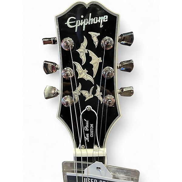 Used Epiphone LES PAUL CUSTOM BATS IN FLIGHT PURPLE BURST Solid Body Electric Guitar