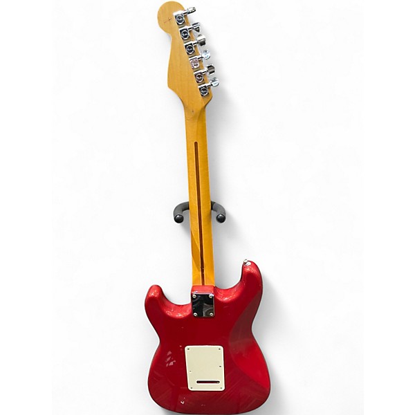 Used 1996 Fender Standard Stratocaster Candy Apple Red Solid Body Electric Guitar