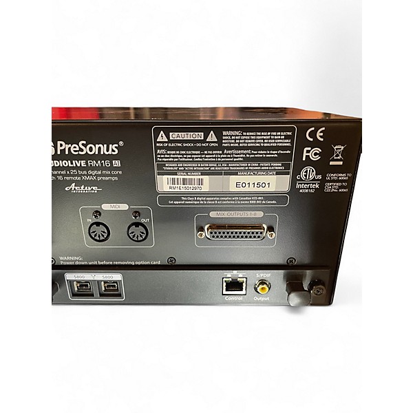 Used PreSonus Studio Live RM16AI Digital Mixer