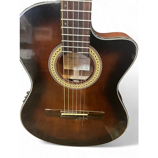 Used Ibanez GA35TCE Sunburst Classical Acoustic Guitar