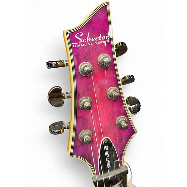 Used Schecter Guitar Research Omen Extreme 6 MAGENTA Solid Body Electric Guitar