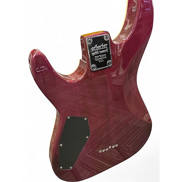 Used Schecter Guitar Research Omen Extreme 6 MAGENTA Solid Body Electric Guitar