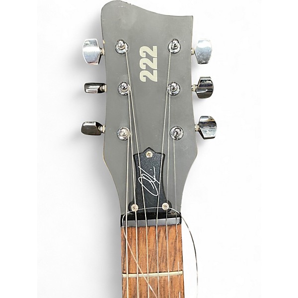 Used First Act 222 Matte Black Solid Body Electric Guitar