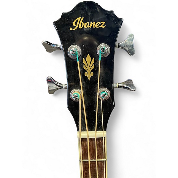 Used Ibanez AEB5E Black Acoustic Bass Guitar
