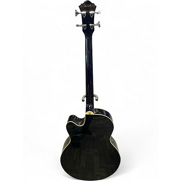 Used Ibanez AEB5E Black Acoustic Bass Guitar