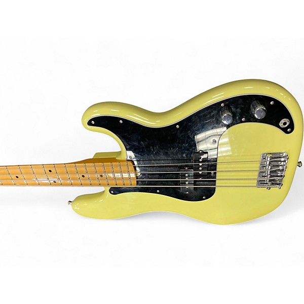 Used Fender Player II Precision Bass Hialeah Yellow Electric Bass Guitar