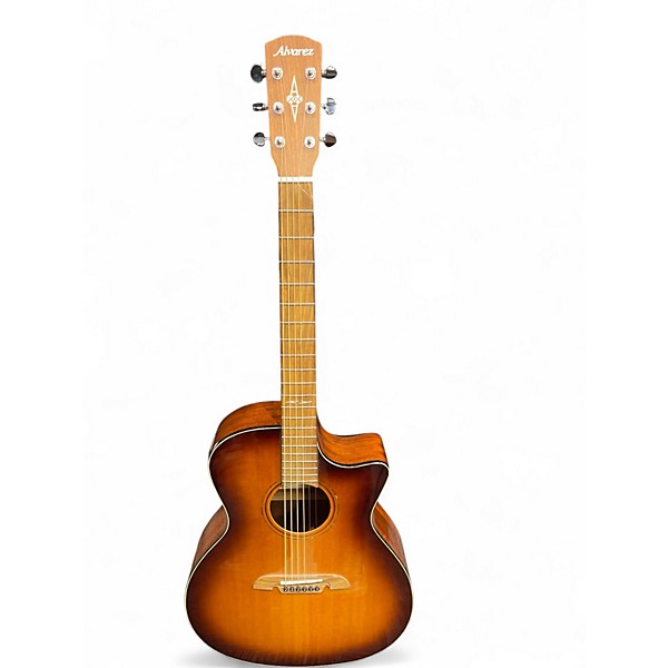 Used Alvarez AG610CESHB Brown Sunburst Acoustic Electric Guitar