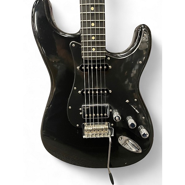 Used Fender HSS Stratocaster Black Solid Body Electric Guitar