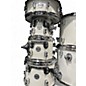 Used PDP by DW 7 Piece Concept Series WHTE SPARKLE Drum Kit