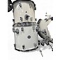 Used PDP by DW 7 Piece Concept Series WHTE SPARKLE Drum Kit