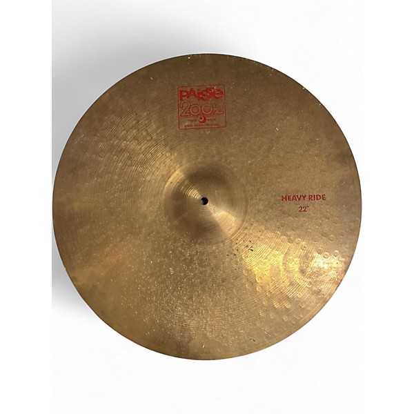 Used Paiste 22in 2002 HEAVY RIDE 22" Cymbal