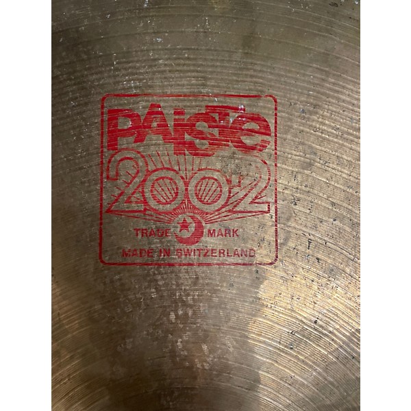 Used Paiste 22in 2002 HEAVY RIDE 22" Cymbal