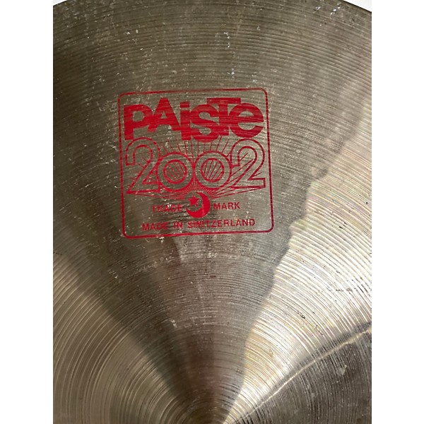 Used Paiste 20in 2002 MEDUIM 20" Cymbal