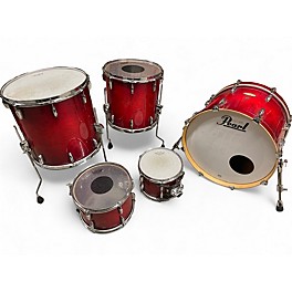 Used Pearl 5 Piece Session Studio Select Kit Cherry Red Drum Kit