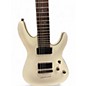Used Schecter Guitar Research Demon 7 String White Solid Body Electric Guitar
