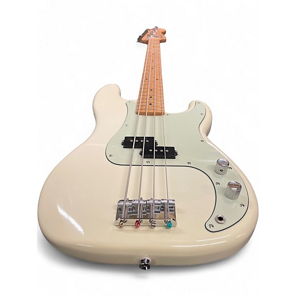 Used Fender Standard Precision Bass Classic White Electric Bass Guitar