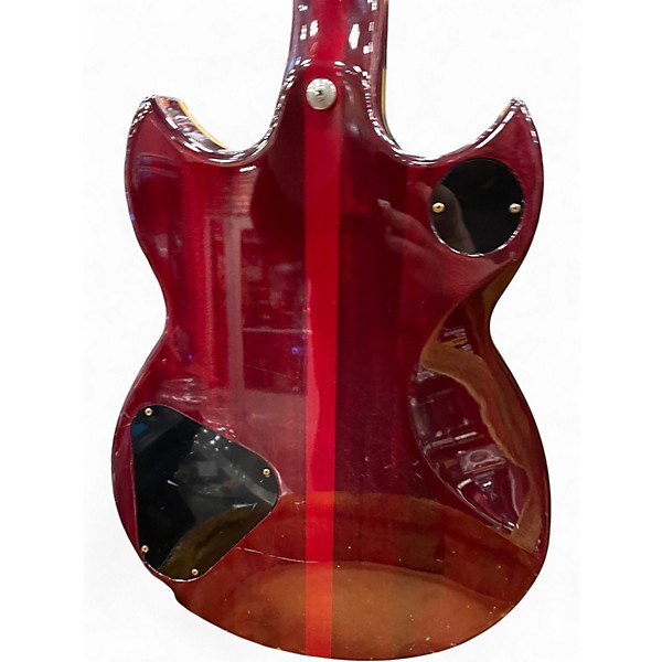 Vintage 1980 Yamaha sbg2000 Trans Crimson Red Solid Body Electric Guitar