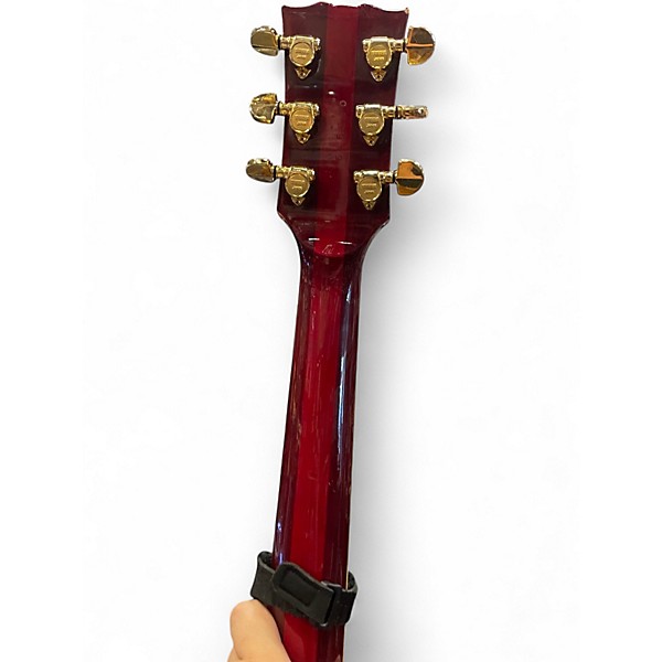 Vintage 1980 Yamaha sbg2000 Trans Crimson Red Solid Body Electric Guitar