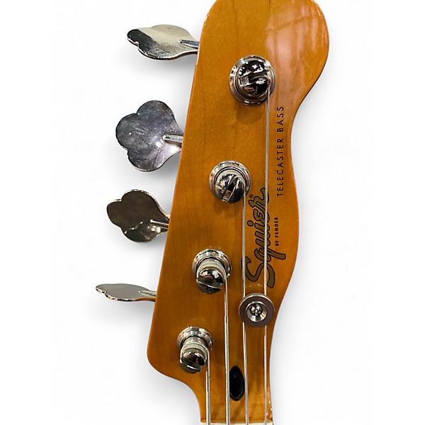 Used Squier Vintage Modified Telecaster Bass Natural Electric Bass Guitar