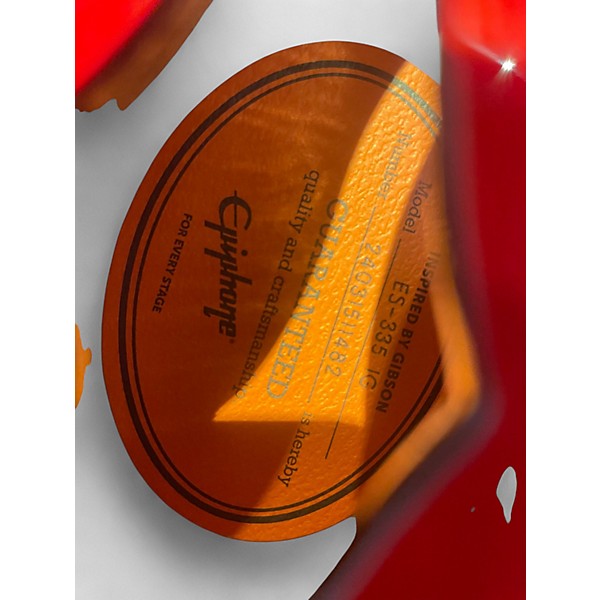 Used Epiphone ES335 Cherry Hollow Body Electric Guitar