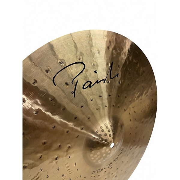 Used Paiste 21in Signature Dark Energy Ride Mark II Cymbal