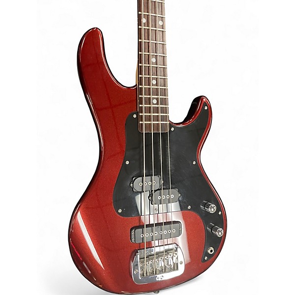 Used G&L Tribute Series SB-2 Chrome Red Electric Bass Guitar