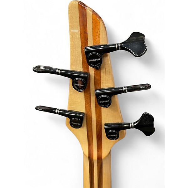 Used Carvin LB75AF Quilted Natural  Electric Bass Guitar