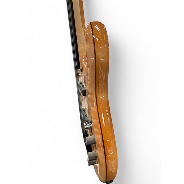 Used Carvin LB75AF Quilted Natural  Electric Bass Guitar