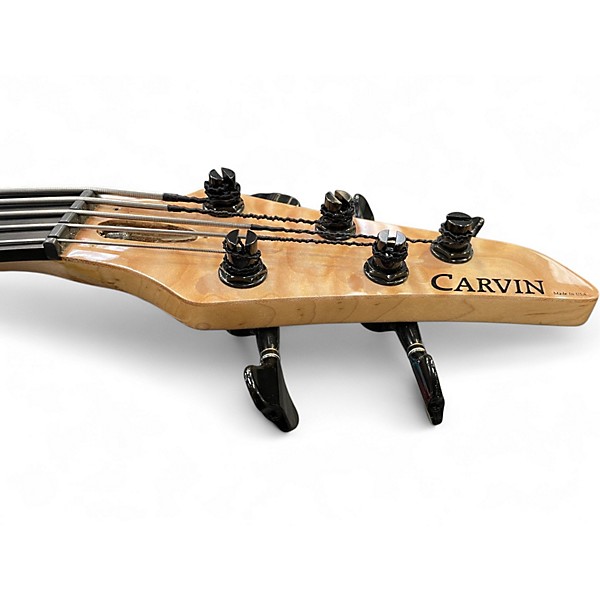Used Carvin LB75AF Quilted Natural  Electric Bass Guitar