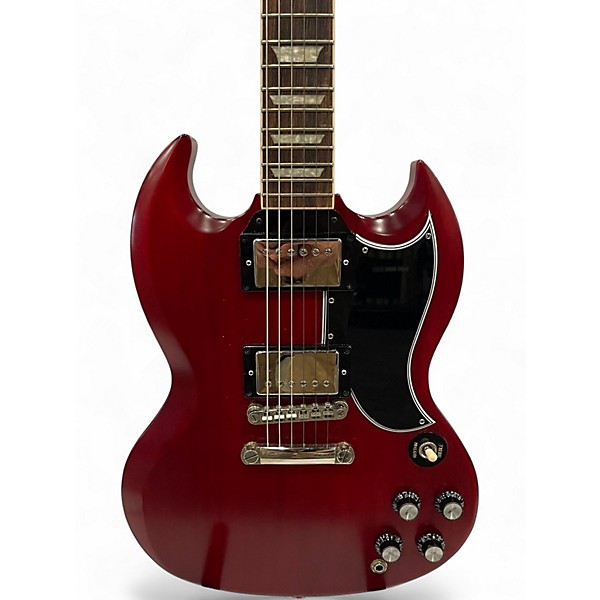 Used 2023 Epiphone Inspired by Gibson 61 SG Cherry Solid Body Electric Guitar