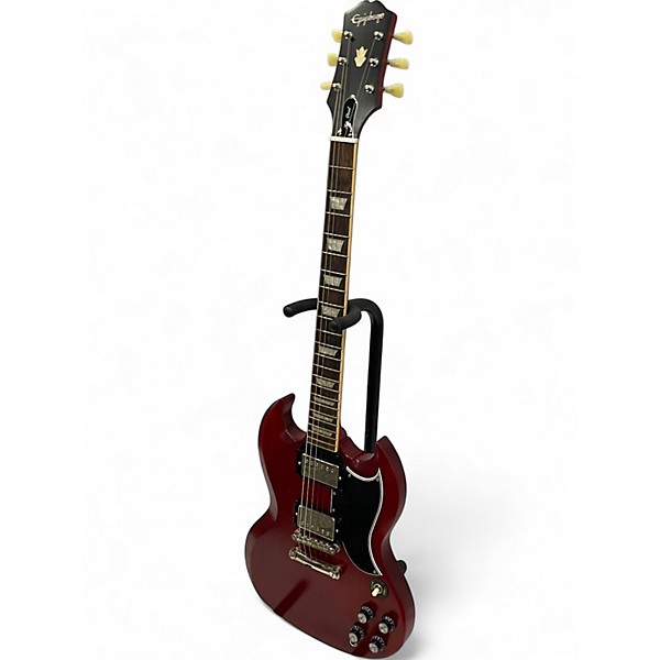 Used 2023 Epiphone Inspired by Gibson 61 SG Cherry Solid Body Electric Guitar