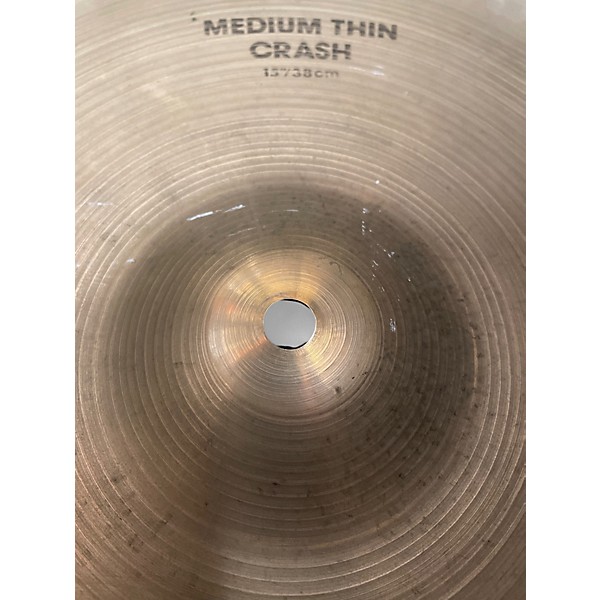 Used Zildjian 15in Medium Thin Crash Cymbal
