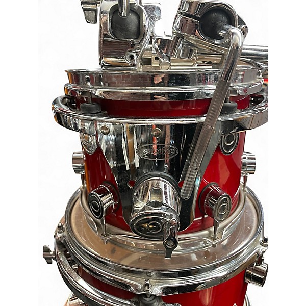 Used PDP by DW 4 Piece PACIFIC SERIES RED Drum Kit