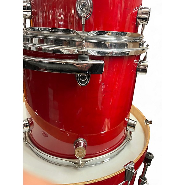 Used PDP by DW 4 Piece PACIFIC SERIES RED Drum Kit