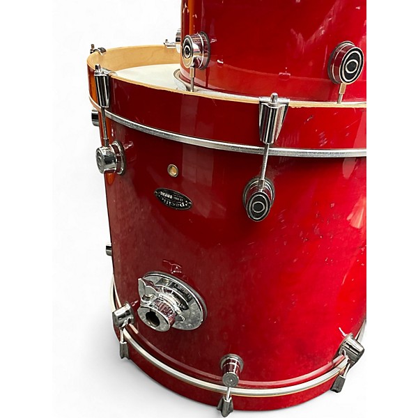 Used PDP by DW 4 Piece PACIFIC SERIES RED Drum Kit