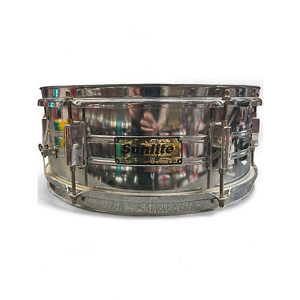 Used Sunlite 5.5X14 STEEL SNARE STEEL Drum