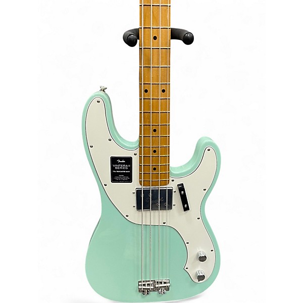 Used Fender VINTERA 2 70S TELECASTER BASS Surf Green Electric Bass Guitar